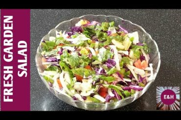 How to Make Garden Salad 2020/ Fresh Garden Salad Recipe
