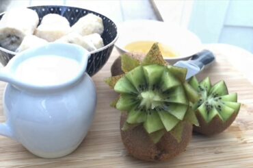 Kiwi & Banana Smoothie / Healthy Meal / Quick And Easy / Weight Loss Recipe / No sugar