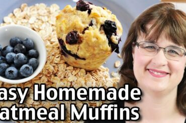 Healthy And Easy Homemade Oatmeal Muffins Recipe!