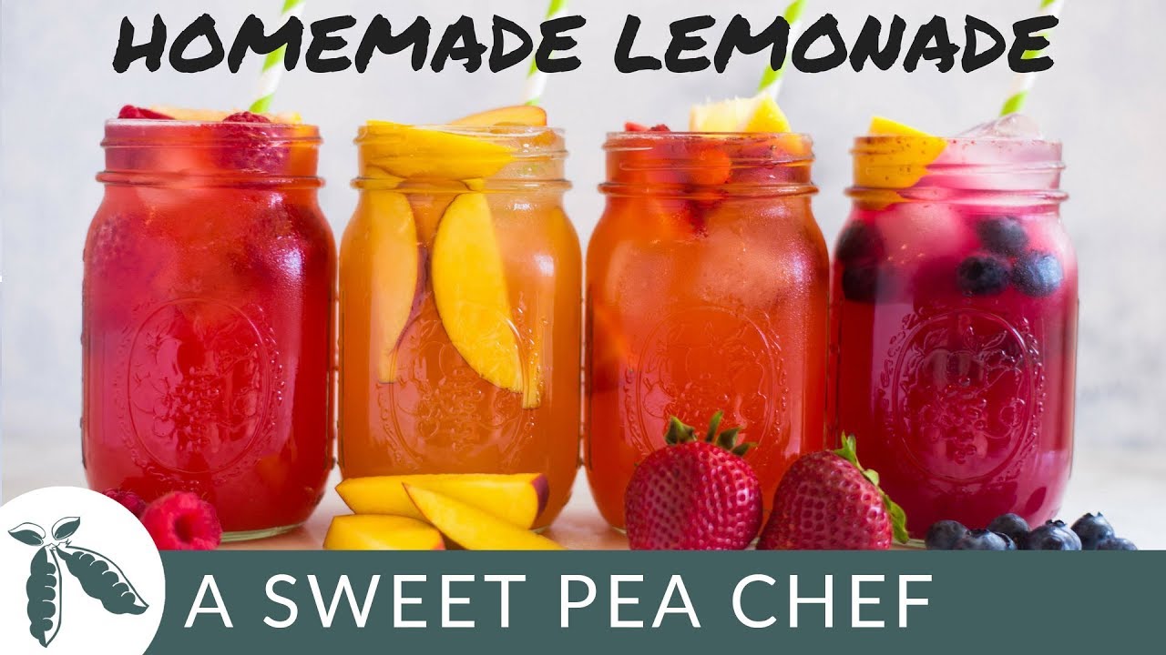 Homemade Lemonade + 4 Easy Lemonade Recipes | A Sweet Pea Chef Homemade Lemonade + 4 Easy Lemonade Recipes | A Sweet Pea Chef