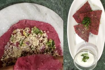 Healthy Beetroot Sandwich Paratha ll Sandwich Paratha ll Healthy Paneer Recipe