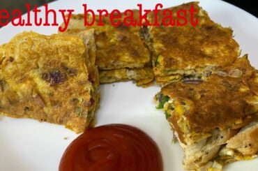 Healthy breakfast recipe || Egg and brown bread sandwich for breakfast