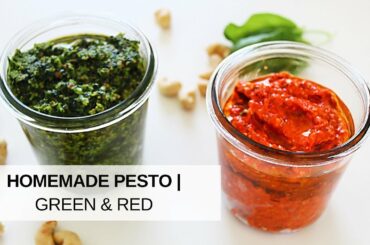 HOMEMADE PESTO | Green & Red Healthy Recipe
