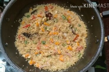 Weight loss upma/healthy & easy breakfast recipe/how to make veg upma/wheat upma/yippee kitchen