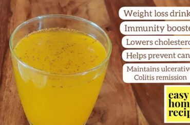 TURMERIC TEA Recipe.. weight loss drink