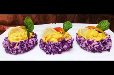 Beautiful vegetable salad in unique style | MaMa Areeb's Kitchen