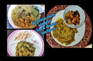 LOCKDOWN LUNCH  RECIPE IDEAS/PROTEIN RICH RECIPES