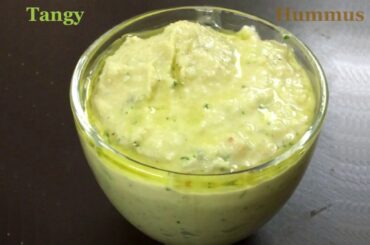New recipe of Hummus with Tangy twist | Healthy Hummus Dip / Sandwich spread