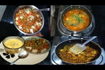 Healthy breakfast recipe without oil. Kale chane or aloo ki sabji recipe. hindi vlog. Daily vlogs.