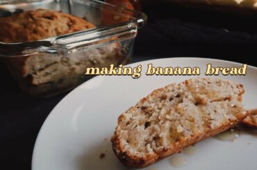 how to bake banana bread at home 🍌🍞 #vegan #quarantinecooks
