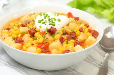 Easy Corn Chowder Recipe | Cook #WithMe At Home