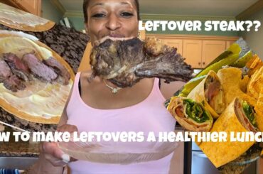 Leftover steak 🥩? Healthy lunch 🥗/ snack ideas for leftovers/ Anything an go inside a wrap.