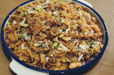 Kachche Papeete Ka Healthy Halwa Recipe || Sanobar Kitchen With Tips #sweet #halwa #dessert #meetha