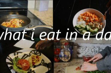 WHAT I EAT IN A DAY! | HEALTHY QUARANTINE MEALS