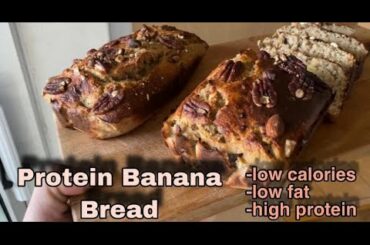 BANANA BREAD LOW CALORIES (prajitura cu banane bogata in proteine)