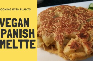 Vegan Spanish Potato Omelette aka Tortilla de Patatas - Healthy No Oil Recipe!