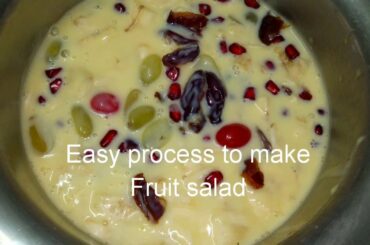 Fruit salad recipe easy method..