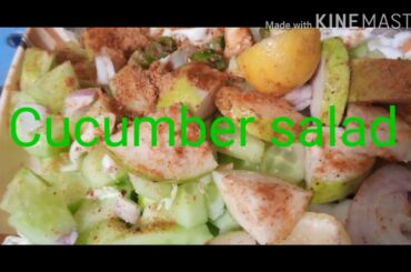 How to make new cucumber salad recipe/kheery ka salad for weight loss recipe f