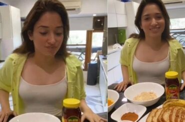 Tamannaah Bhatia making healthy and hearty breakfast with fruits, nuts | Friday Poster