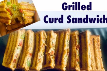 दही से बनायें शानदार सैंडविच | Grilled Curd Sandwich । Quick Recipes | Tasty | Ayushi Jain Bansal