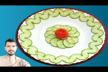 Tomato and cucumber Salad Decoration Ideas/ Waseem recipe/🍅🍅🌵👍👈
