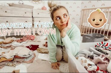 organizing every baby item i own + my fav easy vegan dinner recipe!!