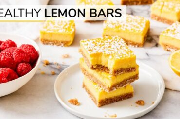 LEMON BARS | easy, healthy recipe