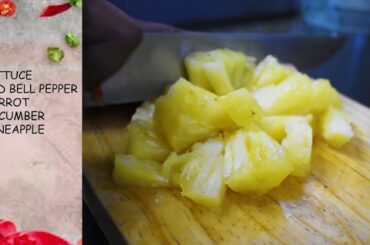 Salads : Cucumber Carrot Pineapple  Raisins salad Recipe | healthy salad Recipe