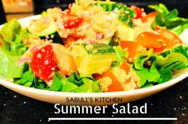 Summer Salad|Couscous Salad|Fitness Diet|Healthy Eating|Quick Salad|Low Calorie|Quarantine Recipe #7