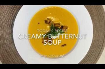 Creamy butternut soup | Easy and healthy recipe