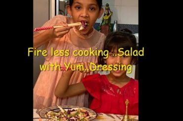 Fireless cooking for School Competition |Salad|Fireless| Yum.Salad|Salad with Yum..dressing|cooking