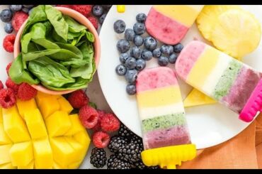 Rainbow Yogurt Popsicles - Healthy Snacks for Kids - Weelicious