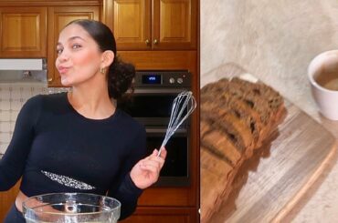 ISO BAKE WITH ME | Dairy free banana bread, low cal | Jayme Jo