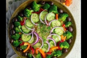 How to make simple healthy salad in few minutes // rich in taste//spicy