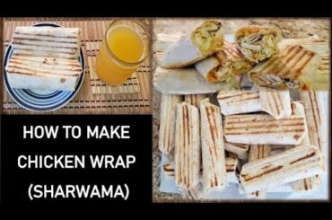 HOW TO MAKE DELICIOUS CHICKEN WRAPS | EASY SHARWAMA RECIPE | SANDWICH | ESTHER ABIEYUWA