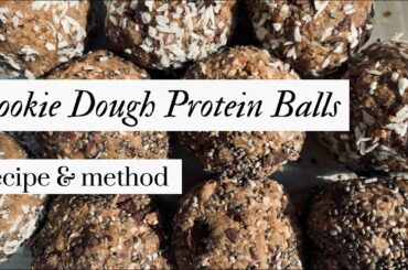 Vegan Cookie Dough Protein Balls: Recipe & method for a healthy, high-protein snack