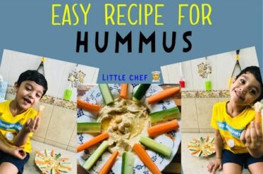 Easy Hummus Recipe...Healthy Snack for Kids...Without Tahini sauce