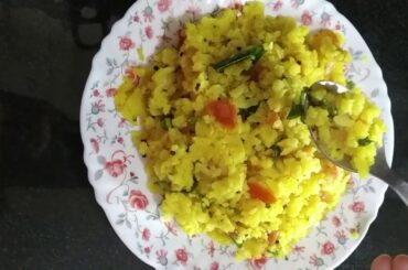 POHA RECEPIE /LOW CALORIE BREAKFAST