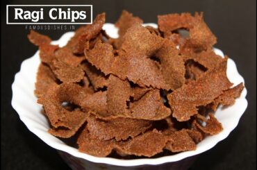 Ragi Chips Recipe | रागी चिप्स | Nachni Chips | Healthy Dry Snack Recipe at home.