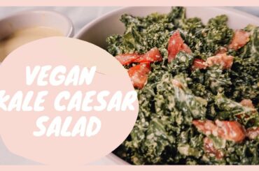 Vegan Kale Caesar Salad Recipe | healthy + gluten free