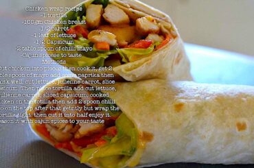 Healthy chicken wrap recipe
