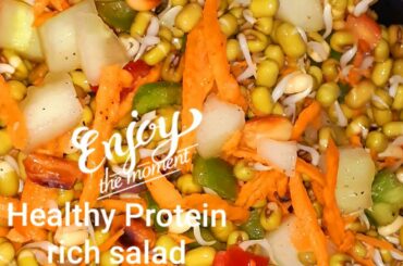 Healthy Protein rich salad by hot basil kitchen