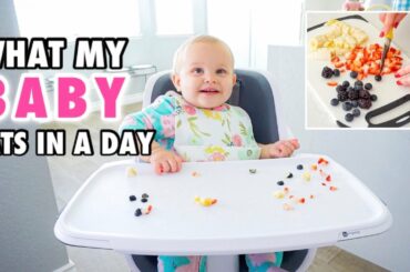 WHAT MY BABY EATS IN A DAY // HEALTHY NO MEAT MEALS // 10 MONTHS BABY