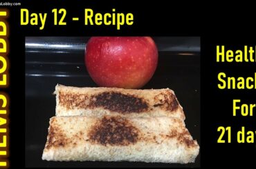 Apple bread pockets- Day 12 of 21 days healthy snacks recipes