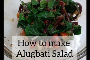 How to make alugbati salad simple recipe || Easy Meal #05