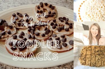 EASY & QUICK MAKE AHEAD TODDLER SNACKS | TODDLER SNACK IDEAS | DELICIOUS! | HELPING MAMAS SERIES