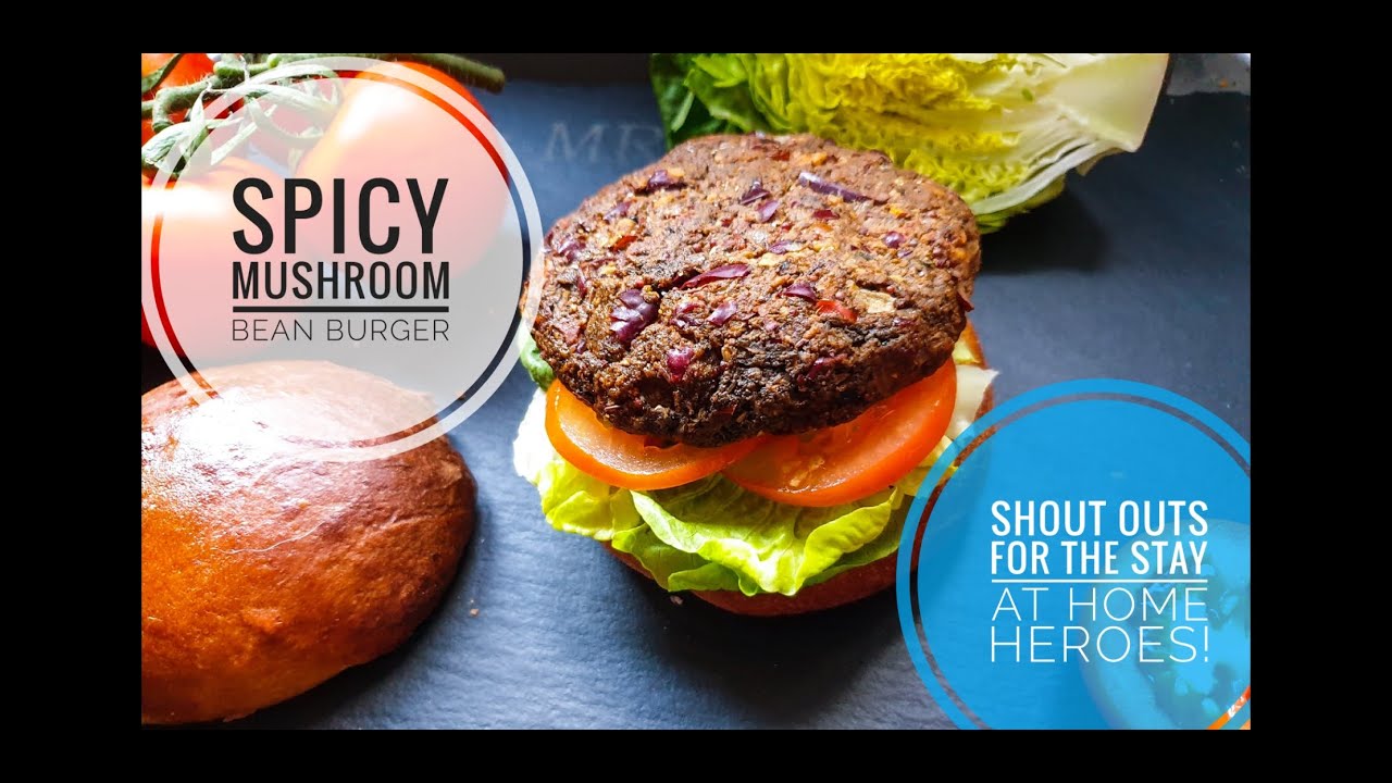 the best spicy bean and mushroom burger recipe- vegetarian meal ideas the best spicy bean and mushroom burger recipe- vegetarian meal ideas