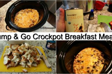 MINIMAL INGREDIENT DUMP & GO CROCK POT MEALS | BUDGET FRIENDLY | BREAKFAST IDEAS
