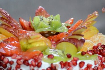 All Fruit Salad Birthday Cake | Fruit Cake Design for Birthday Ideas