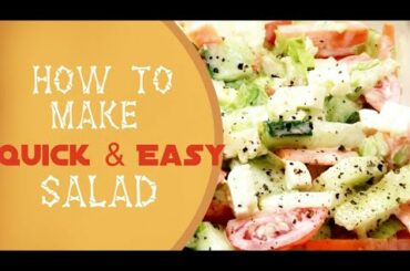 How to make SALAD || Nutritious and EASY || BONUS ~ Salad Dressing Included
